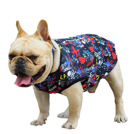 JMT-234698 Trendy Casual Vest for Dogs in Black and White - Available in Multiple Sizes