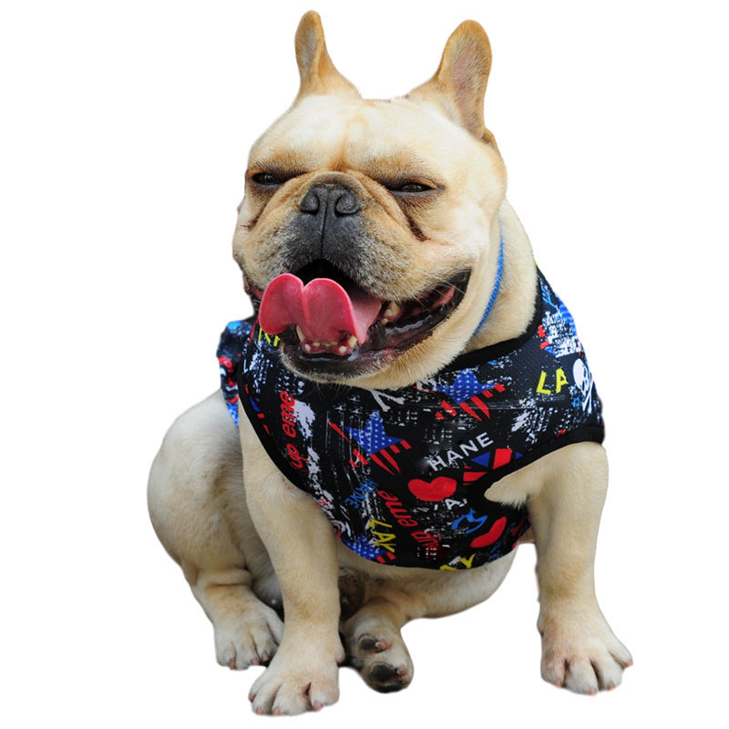 JMT-234698 Trendy Casual Vest for Dogs in Black and White - Available in Multiple Sizes