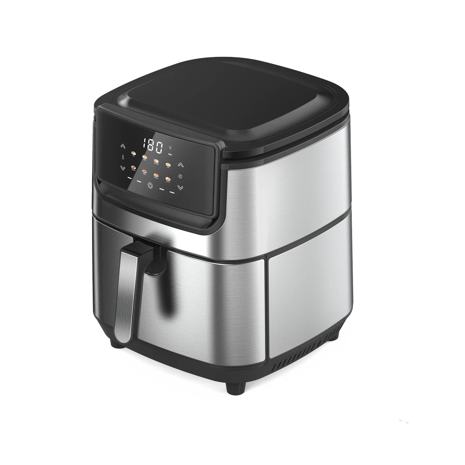 JMT-234826 Large 7L Stainless Steel Multi-Function Air Fryer with Semi-Wrapped and Fully Wrapped Design