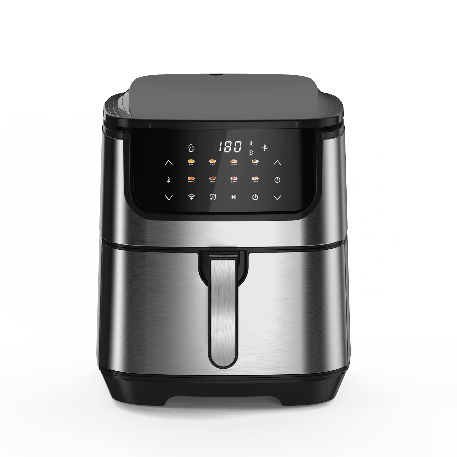 JMT-234826 Large 7L Stainless Steel Multi-Function Air Fryer with Semi-Wrapped and Fully Wrapped Design