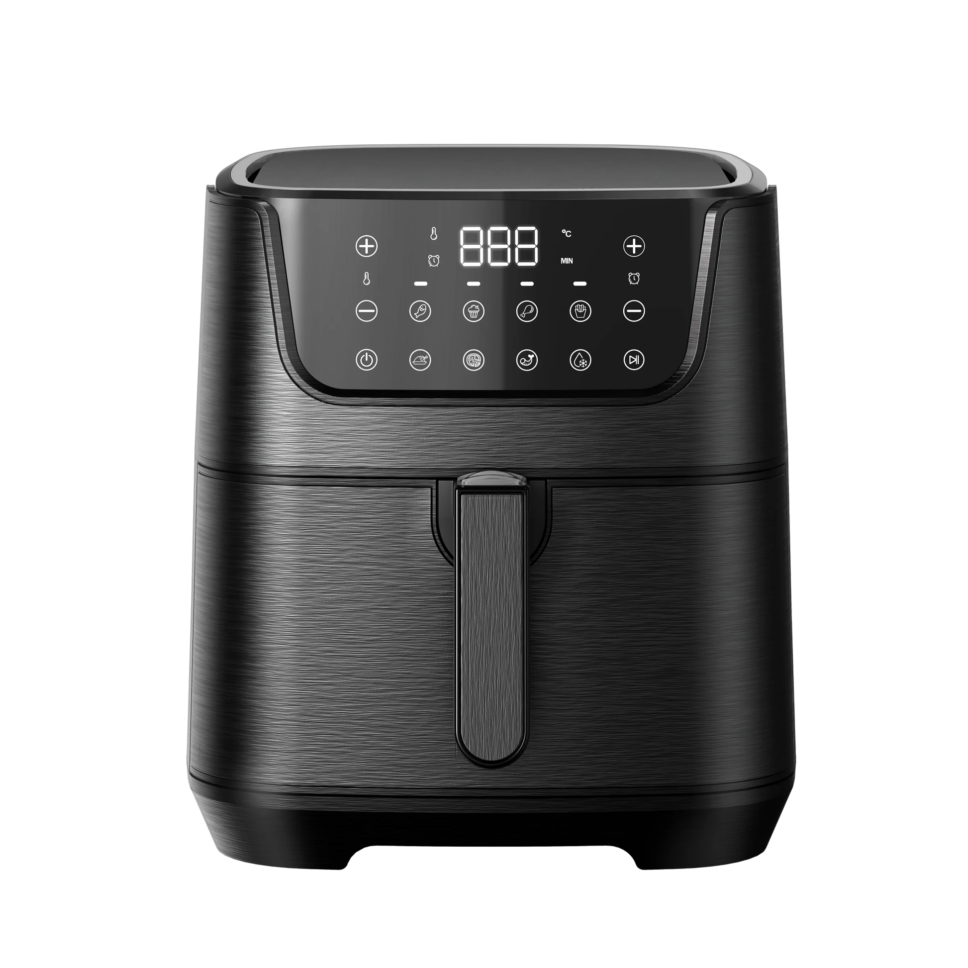 JMT-234826 Large 7L Stainless Steel Multi-Function Air Fryer with Semi-Wrapped and Fully Wrapped Design