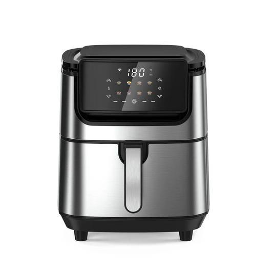 JMT-234826 Large 7L Stainless Steel Multi-Function Air Fryer with Semi-Wrapped and Fully Wrapped Design