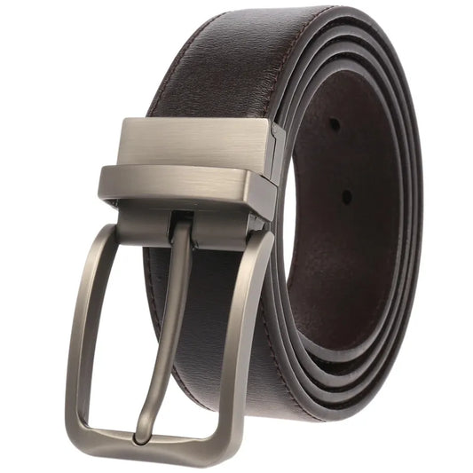 JMT-234826 Rotatable Classic Pin Buckle Leather Belt for Men - Model LY35-ZZ4020-3