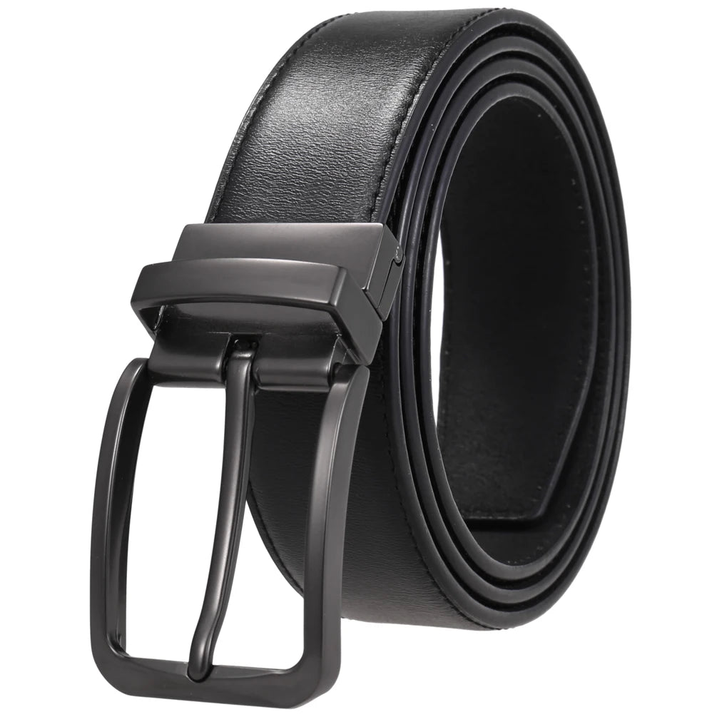 JMT-234826 Rotatable Classic Pin Buckle Leather Belt for Men - Model LY35-ZZ4020-3