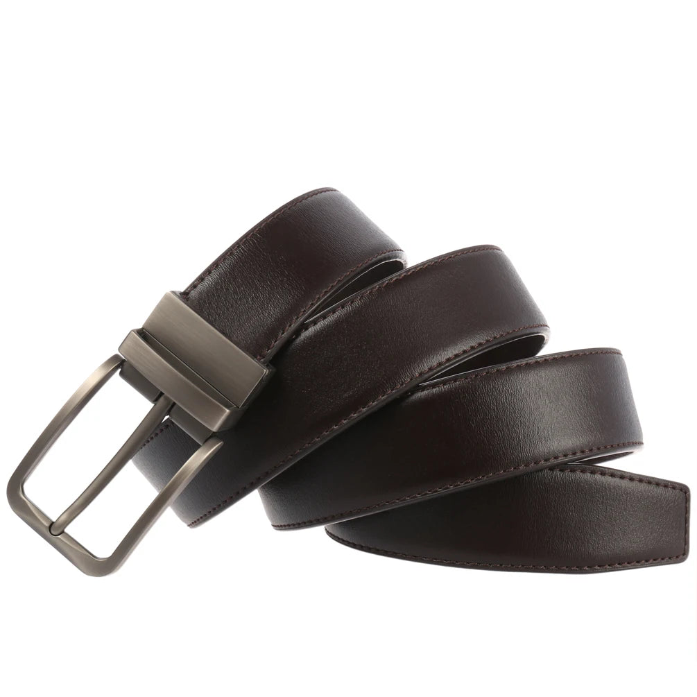 JMT-234826 Rotatable Classic Pin Buckle Leather Belt for Men - Model LY35-ZZ4020-3