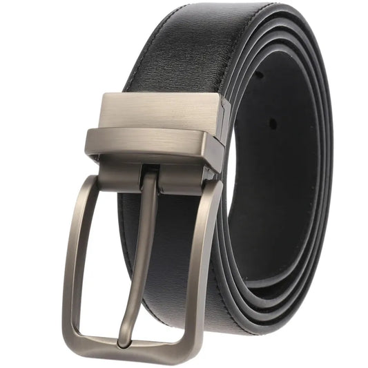 JMT-234826 Rotatable Classic Pin Buckle Leather Belt for Men - Model LY35-ZZ4020-3