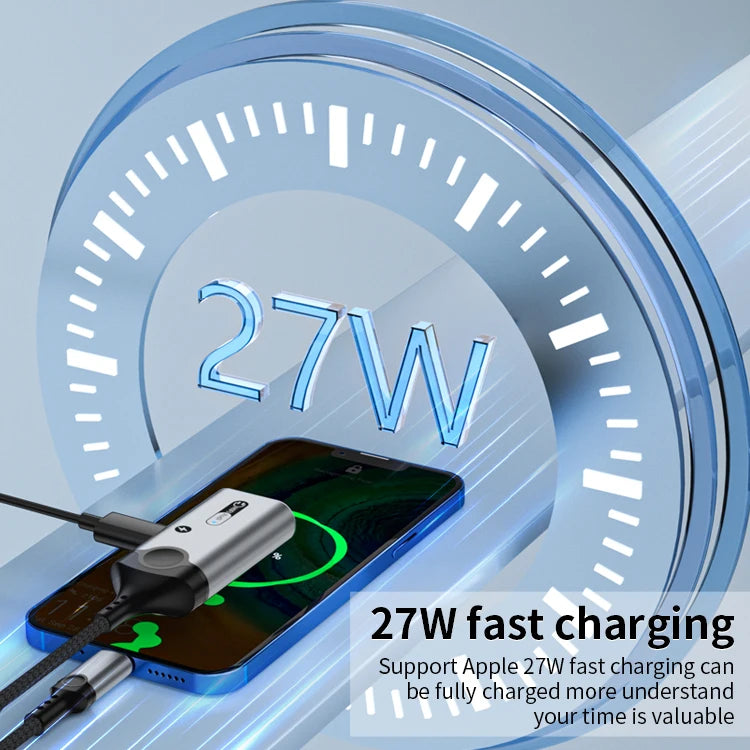 JMT-234890 Lightning to 3.5mm Headphone Jack and Charger Adapter for iPhone – Dual Function Audio and Charging Splitter