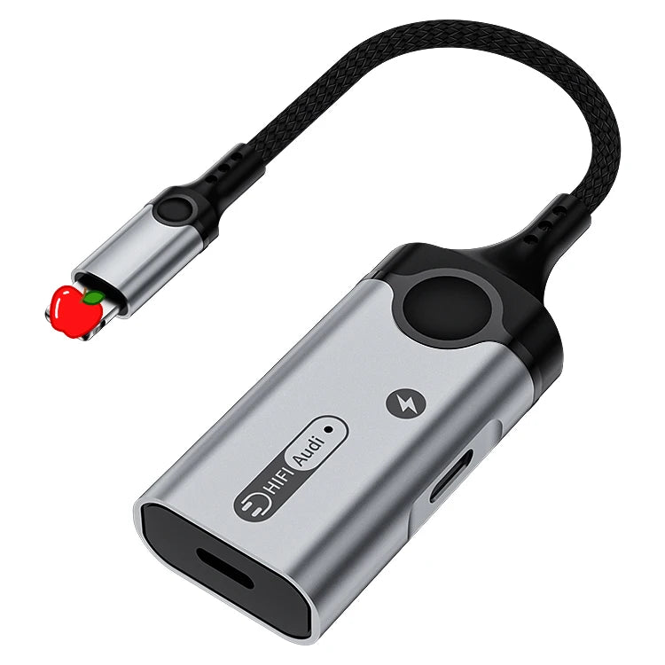 JMT-234890 Lightning to 3.5mm Headphone Jack and Charger Adapter for iPhone – Dual Function Audio and Charging Splitter