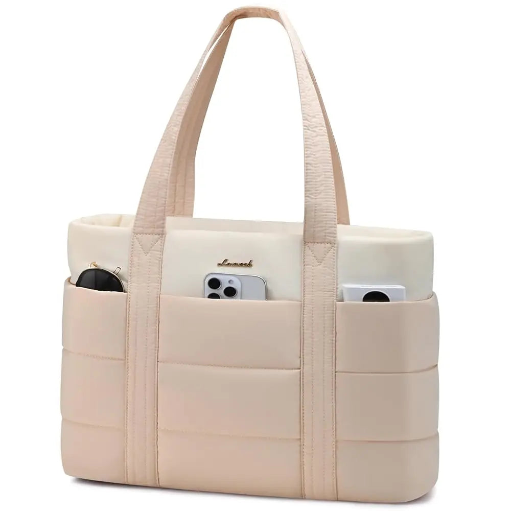 JMT-234890 Premium Soft Laptop Tote Bag for Women - Large Capacity 15.6 & 17.3in for Work and School
