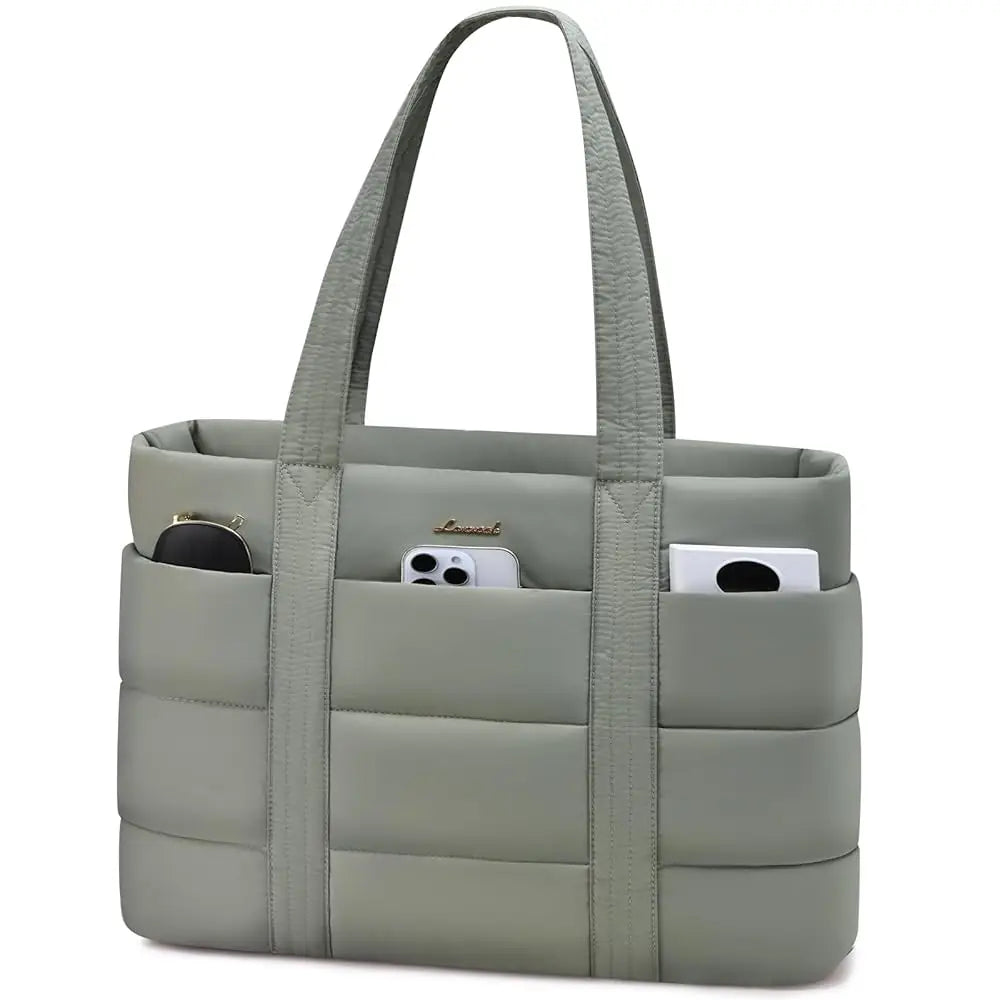 JMT-234890 Premium Soft Laptop Tote Bag for Women - Large Capacity 15.6 & 17.3in for Work and School