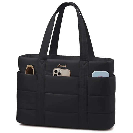 JMT-234890 Premium Soft Laptop Tote Bag for Women - Large Capacity 15.6 & 17.3in for Work and School