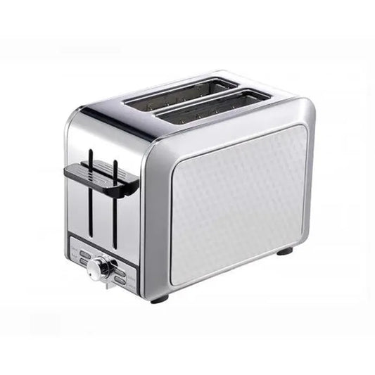 JMT-235018 850W Stainless Steel 2-Slice Toaster with Wide Slots and Multi-Function Settings