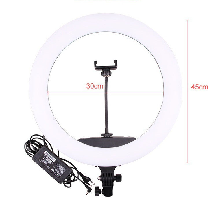 JMT-235082 18 inch Multi-Camera Live Broadcast Ring Light with 210CM Adjustable Stand and Remote Control