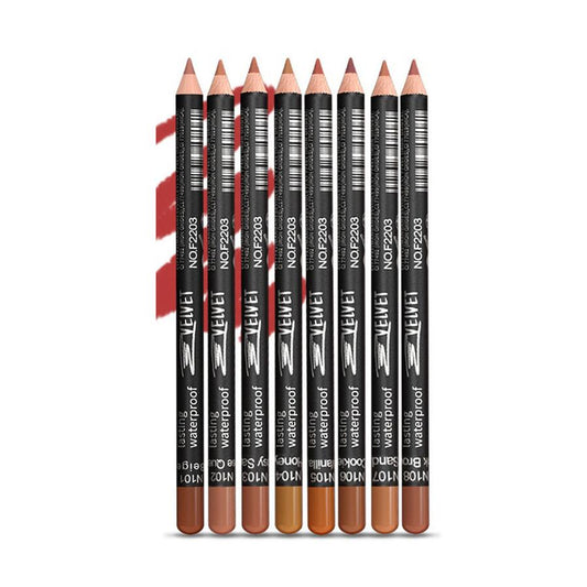 JMT-235338 Matte Finish Long-Lasting Wood Lip Liner - 24-Hour Water-Resistant Color