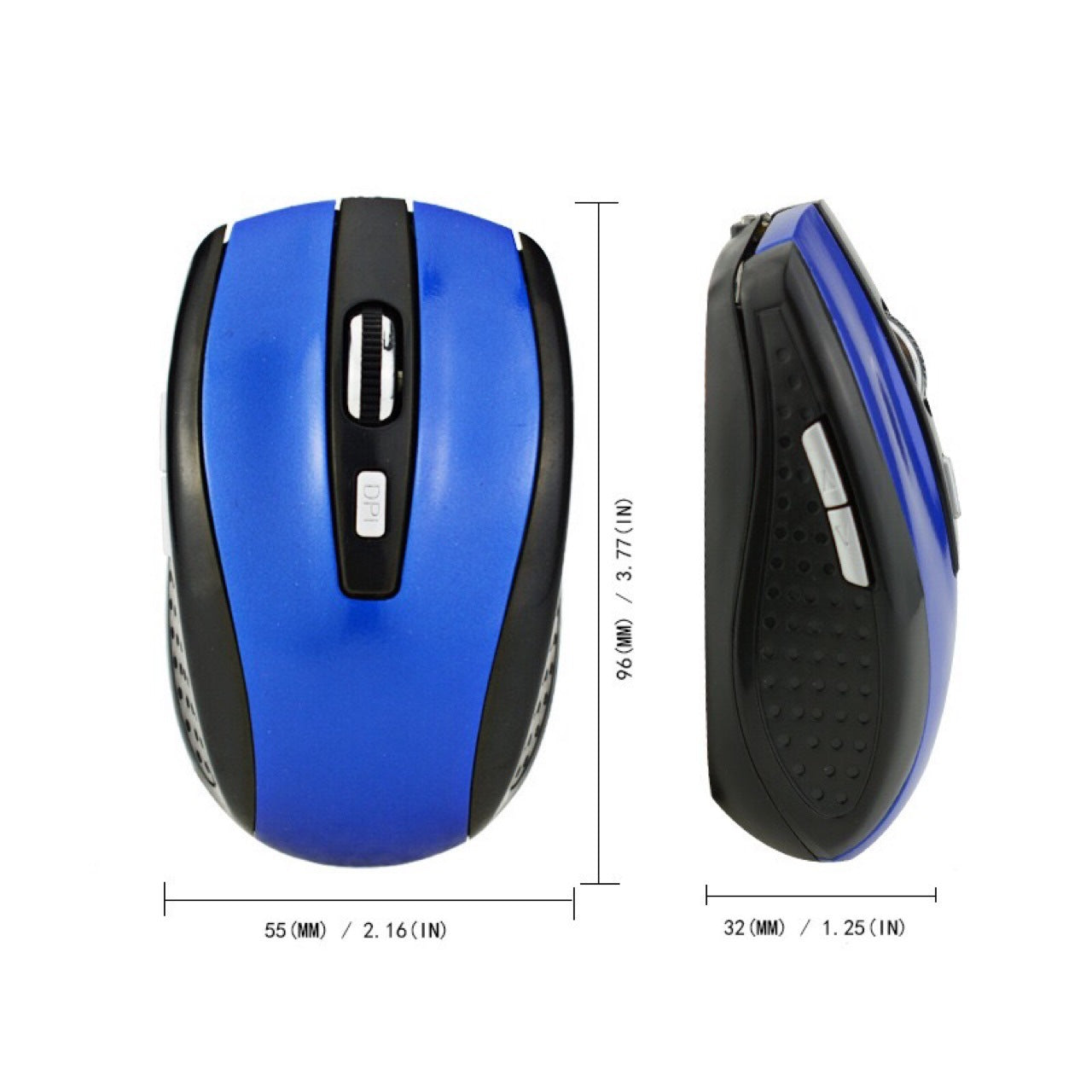 JMT-235402 2.4GHz Wireless Optical Mouse - Ergonomic Design, Adjustable DPI, 6 Buttons, Portable and Lightweight