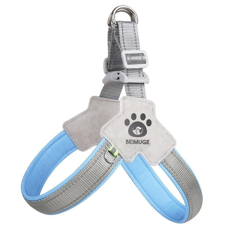 JMT-235402 Adjustable No-Pull Pet Harness with Leash Set for Dogs and Cats – Lightweight, Comfortable, and Reflective for Safe Walks