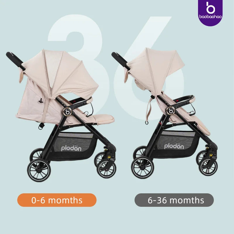 JMT-235402 Compact 360-Degree Foldable Stroller Travel System for Kids and Luggage
