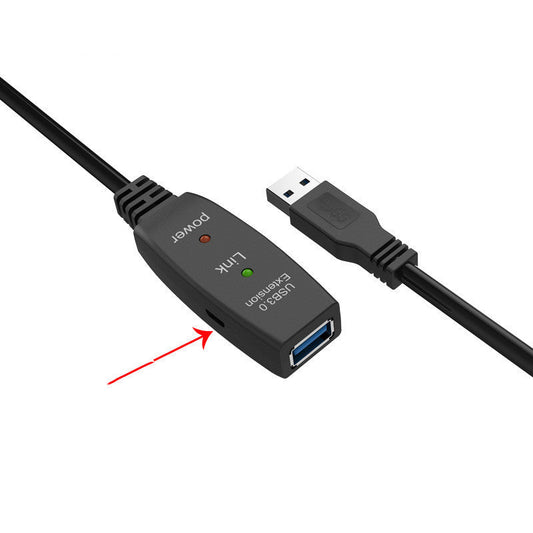 JMT-235402 Conference Camera USB Extension Cable - 5m to 20m Options, Oxygen-Free Copper Wiring, Ideal for PC Connections