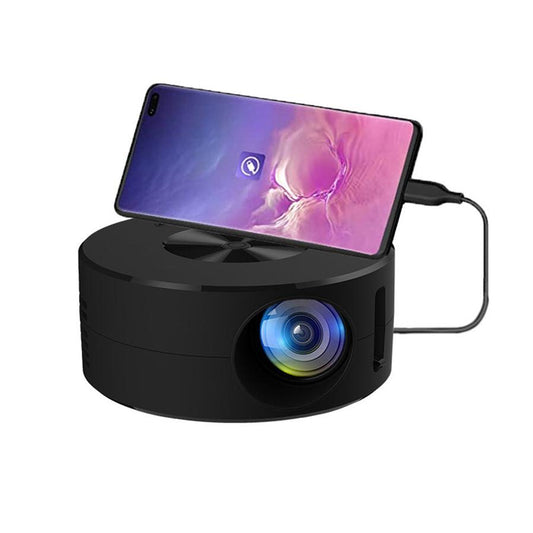 JMT-235402 Portable Low Noise LCD Mini Projector for Wireless Mobile Phone Screen Mirroring, Eco-friendly Design, and External Audio Support