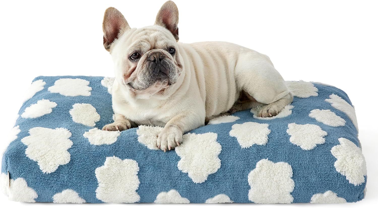 JMT-235530 Chic Large Dog Bed with Thick Shredded Foam and Removable Cover for Indoor and Outdoor Use