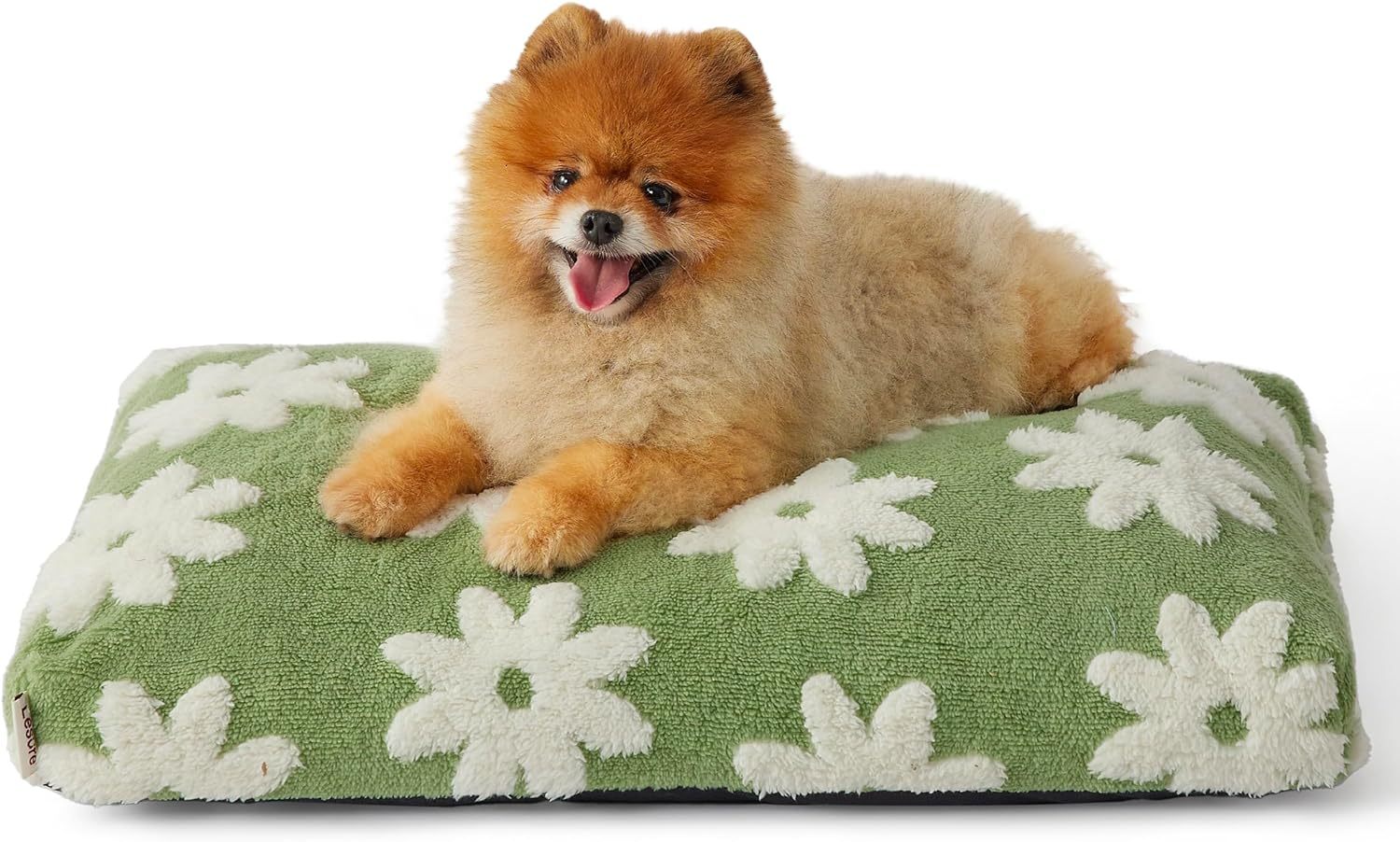 JMT-235530 Chic Large Dog Bed with Thick Shredded Foam and Removable Cover for Indoor and Outdoor Use