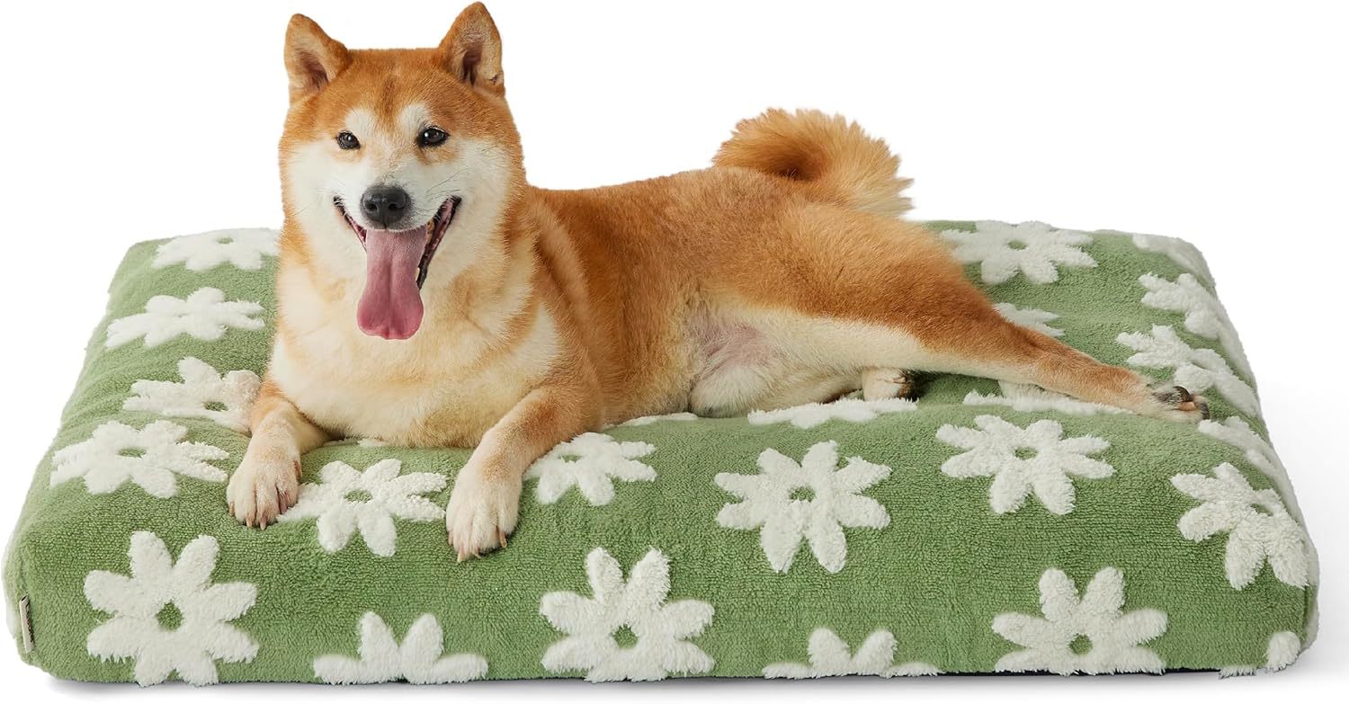 JMT-235530 Chic Large Dog Bed with Thick Shredded Foam and Removable Cover for Indoor and Outdoor Use