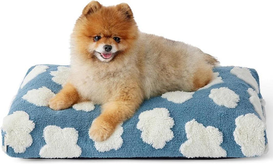 JMT-235530 Chic Large Dog Bed with Thick Shredded Foam and Removable Cover for Indoor and Outdoor Use