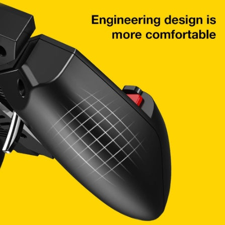 JMT-235530 Mobile Gaming Controller with Charging Function for Phones - Compatible with PUBG, Adjustable 90° Joystick, ABS & Silicone Materials
