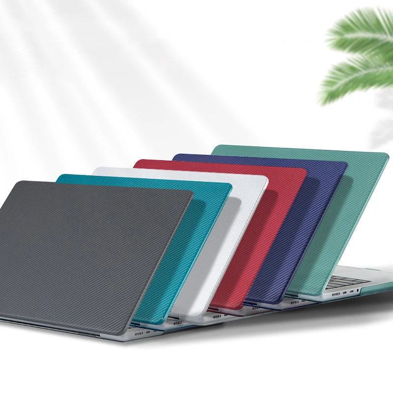 JMT-236042 Carbon Fiber Hard Shell Laptop Case for MacBook Air 13.6" (2022 M2, A2681)