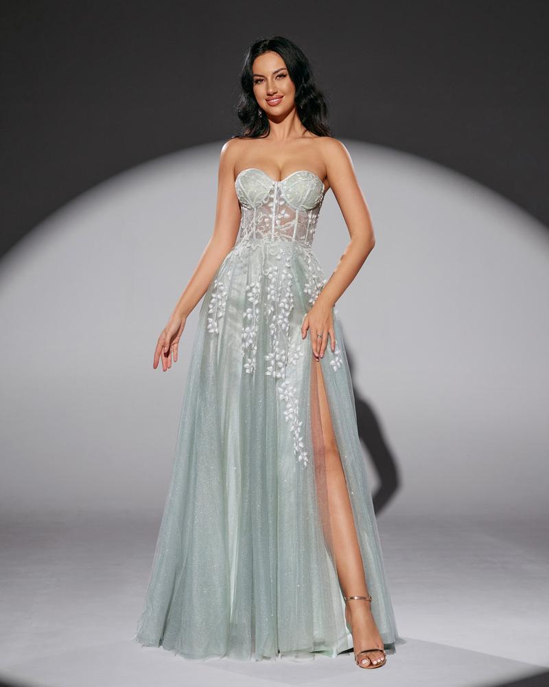 JMT-236298 Elegant Green Women's Dress - Model SH0214