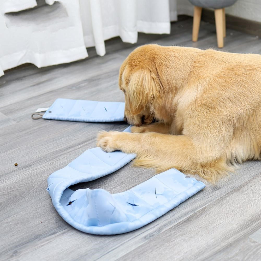 JMT-236362 Dog Sniffing Toy - Polyester Training Supplies in Blue and Gray, Free Size