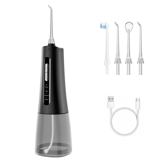 JMT-236362 Minimalist Rechargeable Oral Irrigator with 300ml Capacity and Replaceable Nozzles