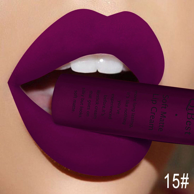 JMT-236490 Matte Non-Stick Liquid Lipstick - Long-Lasting, Smudge-Proof Formula in 34 Vibrant Colors