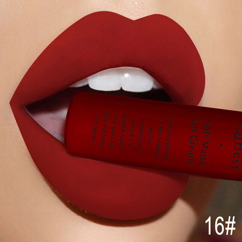 JMT-236490 Matte Non-Stick Liquid Lipstick - Long-Lasting, Smudge-Proof Formula in 34 Vibrant Colors