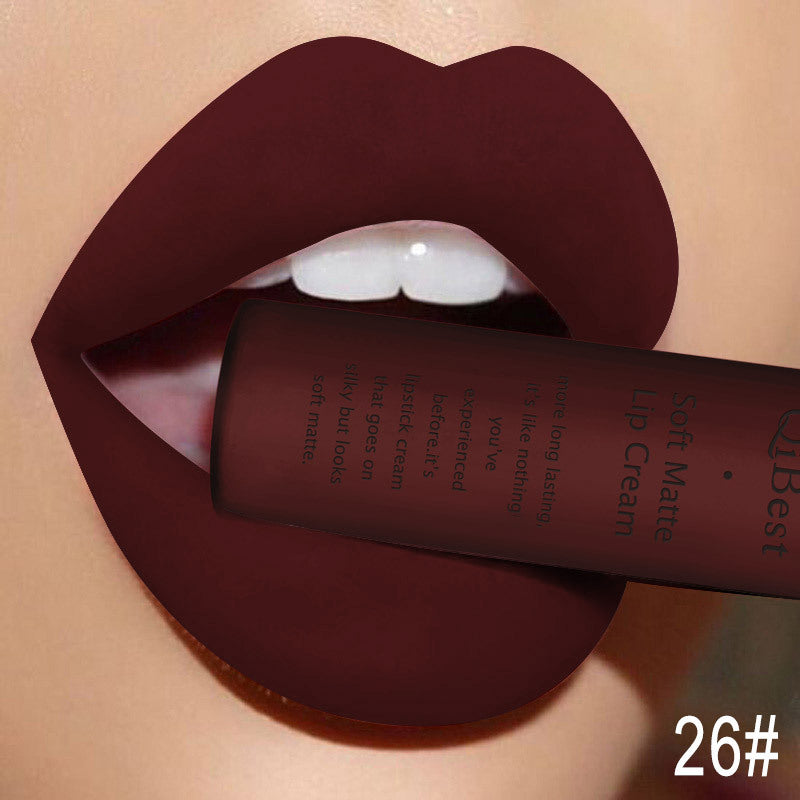 JMT-236490 Matte Non-Stick Liquid Lipstick - Long-Lasting, Smudge-Proof Formula in 34 Vibrant Colors