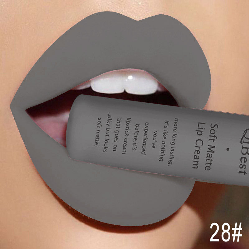 JMT-236490 Matte Non-Stick Liquid Lipstick - Long-Lasting, Smudge-Proof Formula in 34 Vibrant Colors