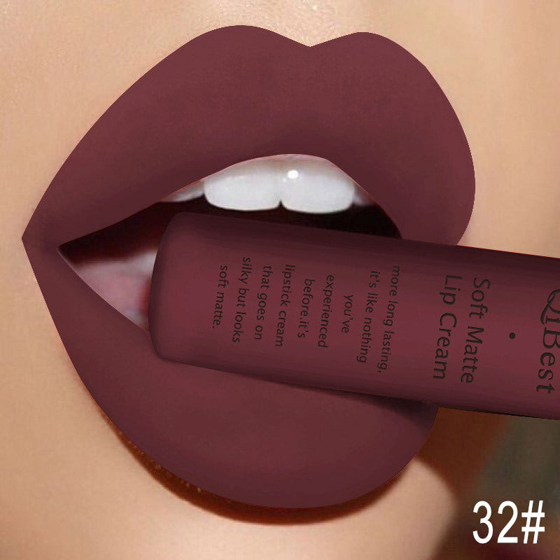 JMT-236490 Matte Non-Stick Liquid Lipstick - Long-Lasting, Smudge-Proof Formula in 34 Vibrant Colors