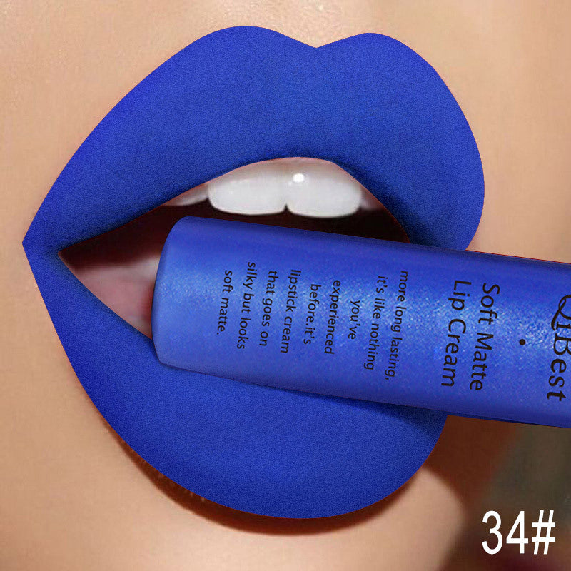 JMT-236490 Matte Non-Stick Liquid Lipstick - Long-Lasting, Smudge-Proof Formula in 34 Vibrant Colors