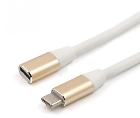 JMT-236554 USB 3.1 Type-C Male to Female Extension Cable, 1 Meter, Eco-Friendly PVC, Multiple Color Options