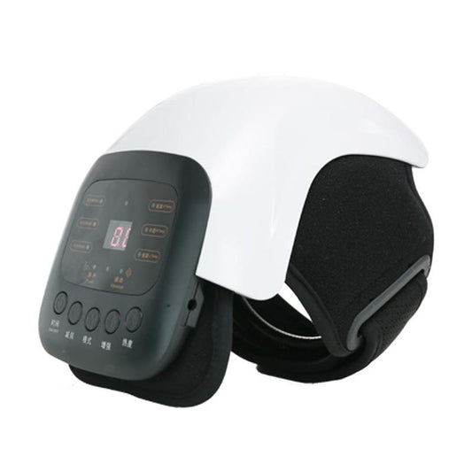 JMT-236618 Knee Massager with Vibration and Heat Therapy – Adjustable Temperature Control, White Knee Pad