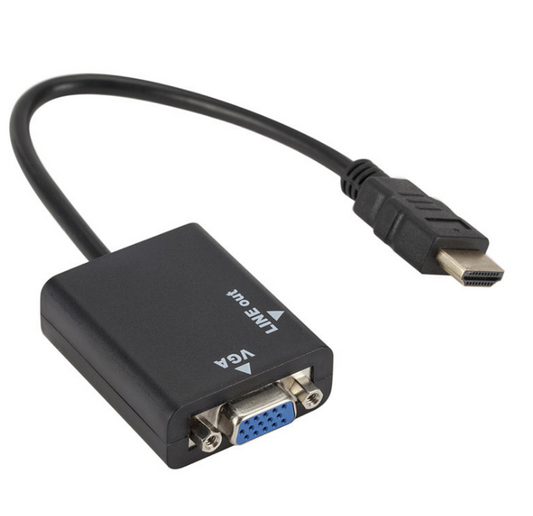 JMT-236874 HDMI to VGA High Definition Adapter with Audio Support for Clear Display