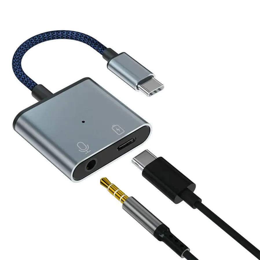 JMT-236874 USB-C to 3.5mm Audio Adapter with Charging - Compatible for iPhone 15/15 Pro
