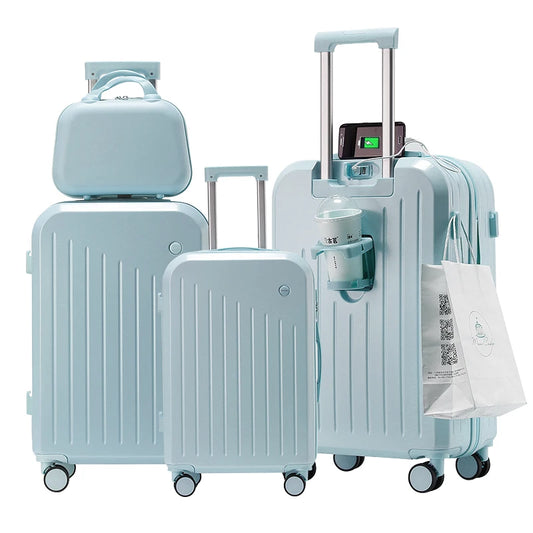 JMT-237002 Kone Set of 4 Travel Suitcases - Stylish and Functional Luggage Set, 28-inch and 3-Piece Configuration