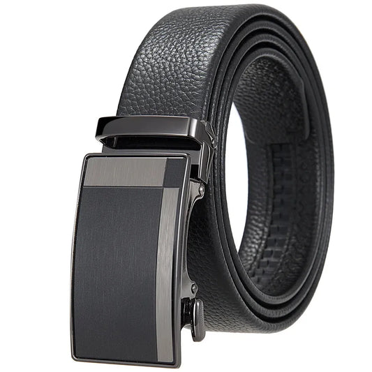 JMT-237130 Men's First Layer Cowhide Leather Automatic Buckle Belt - Model LY36-25638-5
