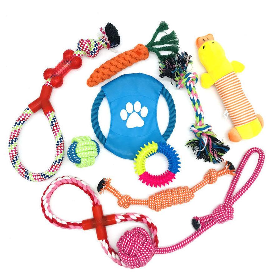 JMT-237514 Durable Cotton Rope Toy Set for Dogs - Strong Bite Resistance