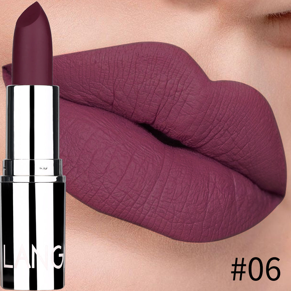 JMT-237642 Matte Silver Lipstick - Long-Lasting, Moisturizing Bullet Formula