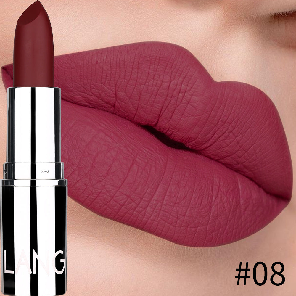 JMT-237642 Matte Silver Lipstick - Long-Lasting, Moisturizing Bullet Formula