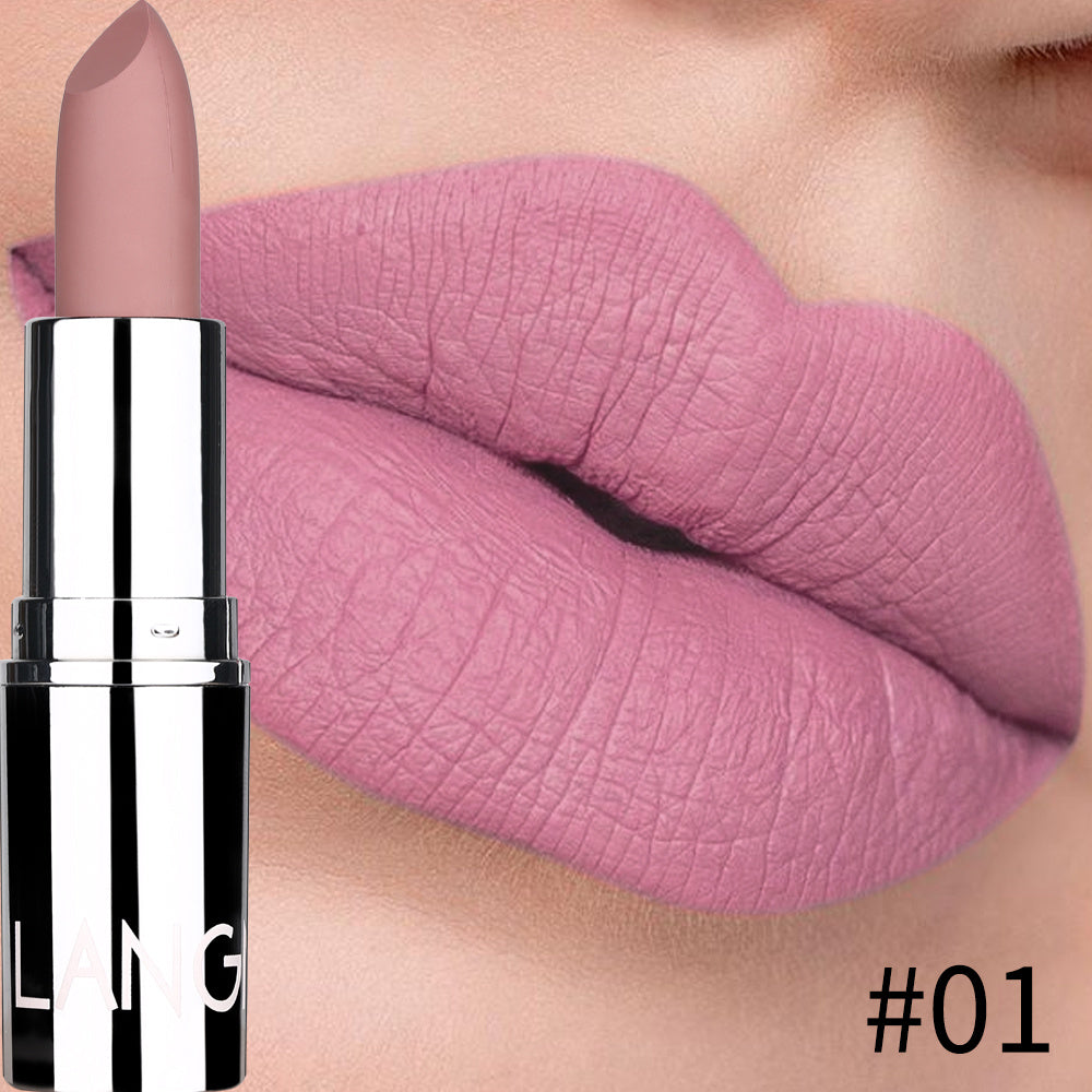 JMT-237642 Matte Silver Lipstick - Long-Lasting, Moisturizing Bullet Formula