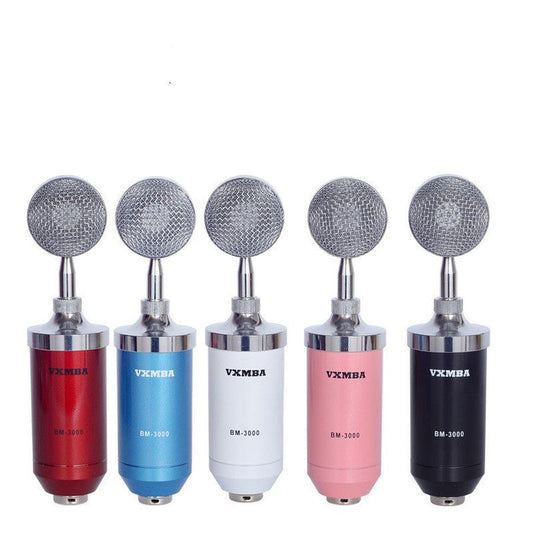 JMT-237706 Condenser Microphone with Metal and Plastic Shock Mounts for Versatile Recording and Performance