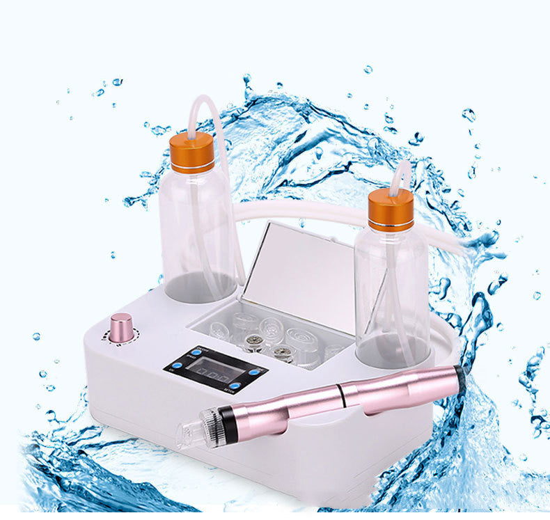 JMT-237770 Mini Bubble Cleaner with Negative Ion, Ultrasonic, and Color Light Technology for Home Use